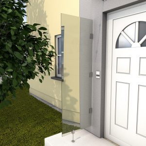 Zijpaneel HD rvs - helder